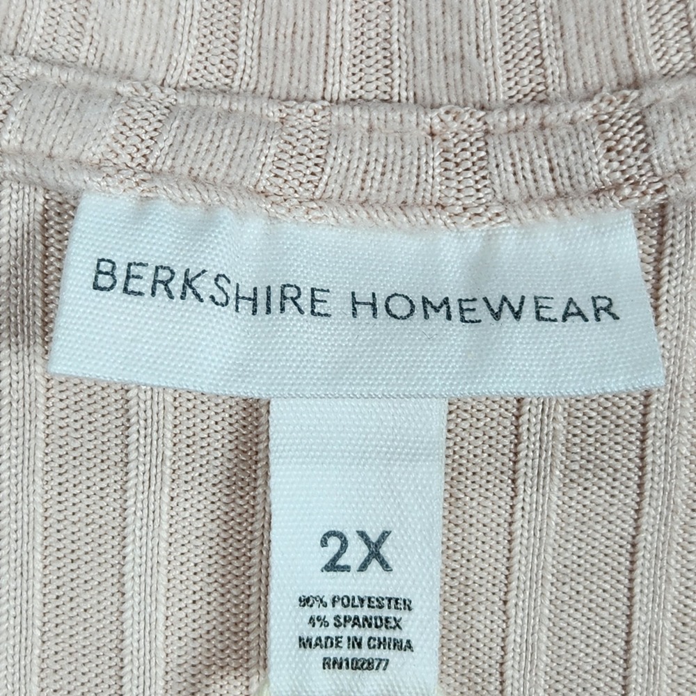 Berkshire Homewear Lounge Set Womens 2X Sepia Rose Contrast Stitch Comfy A716606 - Picture 4 of 10